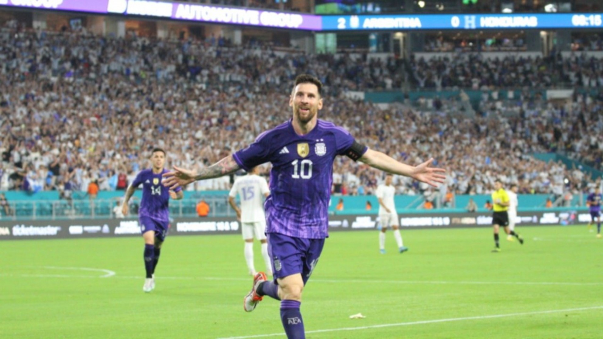 Argentina reguló y goleó a Honduras con un doblete de Messi y un gol de Lautaro